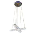 Ver imagem 3 de Lustre Cristal 2 Aneis 3 Cores de Luz em 1
