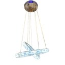 Ver imagem 1 de Lustre Cristal 2 Aneis 3 Cores de Luz em 1