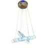 Lustre Cristal 2 Aneis 3 Cores de Luz em 1 - 1