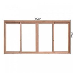 Janela de Madeira de Correr 120x200cm com Caixilho 9,4cm Ewk 384 Rondosul - 3