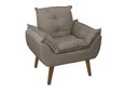 Ver imagem 2 de Kit 2 Poltronas Decorativas Opala Suede Capuccino Smf Decor