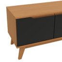 Ver imagem 5 de Rack Kappesberg 3 Portas Branco/preto Fosco 136cm