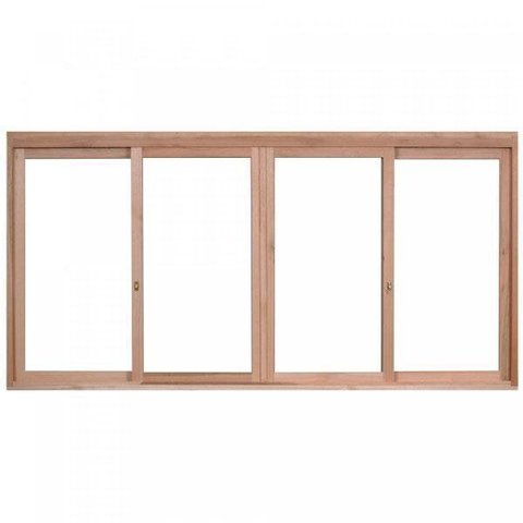 Janela de Madeira de Correr 120x240cm com Caixilho 9,4cm Ewk 384 Rondosul