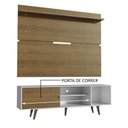 Ver imagem 6 de Rack Madesa Dubai e Painel para Tv até 65 Polegadas com Pés - Branco/rustic 9b5z