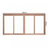 Janela de Madeira de Correr 100x200cm Com Caixilho 9,4cm  EWK 384 Rondosul  - 3