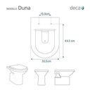 Ver imagem 5 de Tampa de Vaso Sanitário Decorado Duna Preto para Bacia Deca