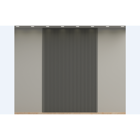 Painel Ripado Metálico Lystra Cinza Titânio – Kit 5,90 M² | Infinity Wall - Kingspan Isoeste