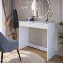 Ver imagem 3 de Penteadeira Mesa Escrivaninha Paris com Espelho e Porta Jóias - Branco