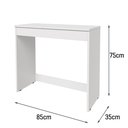 Ver imagem 4 de Penteadeira Organizadora, Mesa Escrivaninha Paris com Espelho e porta joias  - Branco