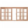 Janela de Madeira de Correr 100x150cm Com Caixilho 9,4cm  EWK 394 Rondosul  - 1