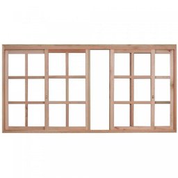 Janela de Madeira de Correr 100x150cm Com Caixilho 9,4cm  EWK 394 Rondosul  - 3