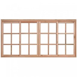 Janela de Madeira de Correr 100x150cm Com Caixilho 9,4cm  EWK 394 Rondosul  - 2