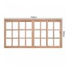 Janela de Madeira de Correr 100x150cm Com Caixilho 9,4cm  EWK 394 Rondosul  - 4