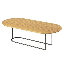 Mesa de Centro Pinifarina Maior Lâmina Natural de Madeira Pollo Decor - 1