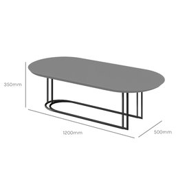 Mesa de Centro Pinifarina Maior Lâmina Natural de Madeira Pollo Decor - 2