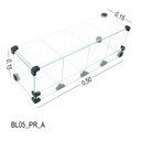 Ver imagem 3 de Baleiro Expositor Preto de Vidro - 0,50 X 0,15 X 0,15m