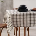 Ver imagem 1 de Toalha de Mesa Italiana Off White/preto 100% Algodão