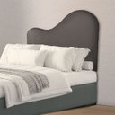 Ver imagem 2 de Cabeceira Orgânica 90cm Solteiro Painél para Cama Box Bouclé Serena
