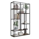 Ver imagem 7 de Kit 2 Estantes Multiuso de Livros Industrial Aço 202CMX144CM Málaga Yescasa Marrom