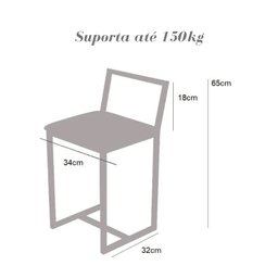 Conjunto Mesa Redonda Pinus 4 Cadeiras Pequena Estofado Industrial Black - 4