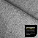 Ver imagem 3 de Kit 02 Poltronas e 01 Sofá Bloom 180cm 02 Lugares com Pés de Madeira Bouclê Cinza - Desk Design