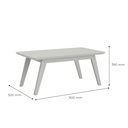Ver imagem 3 de Mesa de Centro Pr Estilo Retrô com Tampo de 25mm Cor Off White Pt