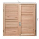 Ver imagem 4 de Janela de Madeira Veneziana 100x80cm com Caixilho 12cm Ewk 140 Rondosul