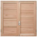 Ver imagem 1 de Janela de Madeira Veneziana 100x120cm com Caixilho 12cm Ewk 140 Rondosul