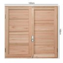 Ver imagem 4 de Janela de Madeira Veneziana 100x120cm com Caixilho 12cm Ewk 140 Rondosul