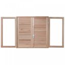 Ver imagem 3 de Janela de Madeira Veneziana 100x120cm com Caixilho 12cm Ewk 140 Rondosul