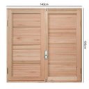 Ver imagem 4 de Janela de Madeira Veneziana 100x140cm com Caixilho 12cm Ewk 140 Rondosul