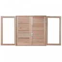 Ver imagem 3 de Janela de Madeira Veneziana 120x100cm com Caixilho 12cm Ewk 140 Rondosul