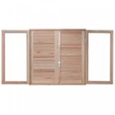 Ver imagem 3 de Janela de Madeira Veneziana 120x120cm com Caixilho 12cm Ewk 140 Rondosul