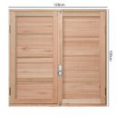 Ver imagem 4 de Janela de Madeira Veneziana 120x120cm com Caixilho 12cm Ewk 140 Rondosul