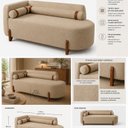 Ver imagem 4 de Sofá Orgânico Recamier Elegance Couro Legitimo