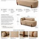 Ver imagem 5 de Sofá Orgânico Recamier Elegance Couro Legitimo