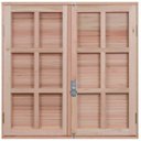 Ver imagem 1 de Janela de Madeira Veneziana 100x80cm com Caixilho 12cm Ewk 150 Rondosul