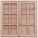 Ver imagem 1 de Janela de Madeira Veneziana 100x80cm com Caixilho 12cm Ewk 150 Rondosul