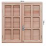 Janela de Madeira Veneziana 100x80cm Com Caixilho 12cm   EWK 150 Rondosul - 4