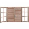 Janela de Madeira Veneziana 100x80cm Com Caixilho 12cm   EWK 150 Rondosul - 3