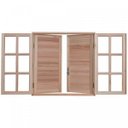 Ver imagem 2 de Janela de Madeira Veneziana 100x80cm com Caixilho 12cm Ewk 150 Rondosul