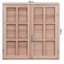 Ver imagem 4 de Janela de Madeira Veneziana 100x80cm com Caixilho 12cm Ewk 150 Rondosul