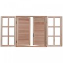 Ver imagem 2 de Janela de Madeira Veneziana 100x80cm com Caixilho 12cm Ewk 150 Rondosul