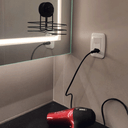 Ver imagem 6 de Suporte Porta Secador de Cabelo Preto com Ventosa de Parede Aço Faciliti Schmitt