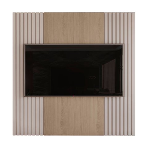 Painel para Sala Estar Sierra Ripado 2.2 x 2.2 TV até 72:Hanover/Fendi