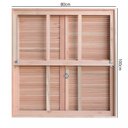 Ver imagem 2 de Janela de Madeira Veneziana 100x80cm com Caixilho e Guilhotina Ewk G990 Rondosul