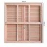 Janela de Madeira Veneziana 100x80cm Com Caixilho e Guilhotina EWK G990 Rondosul  - 2