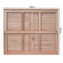 Ver imagem 2 de Janela de Madeira Veneziana 120x100cm com Caixilho e Guilhotina Ewk G990 Rondosul