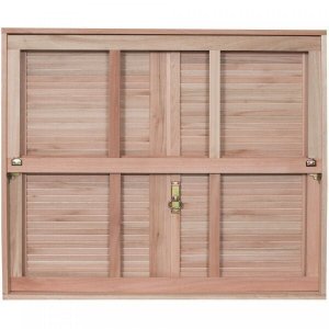 Janela de Madeira Veneziana 120x100cm com Caixilho e Guilhotina Ewk G990 Rondosul