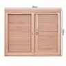Janela de Madeira Veneziana 100x80cm Com Caixilho 12cm  EWK 200 Rondosul  - 4